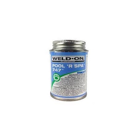colle bleue pour tuyauterie PVC, IPS pot de 118 ml. - WELD-ON