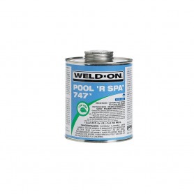 colle bleue pour tuyauterie PVC, IPS pot de 237 ml. - WELD-ON